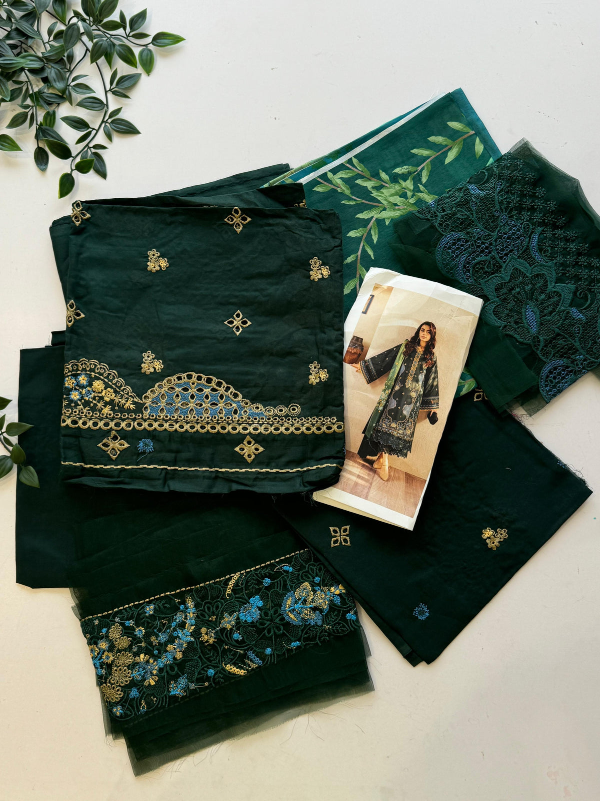 PREMIUM THREE PIECE LAWN SET-9