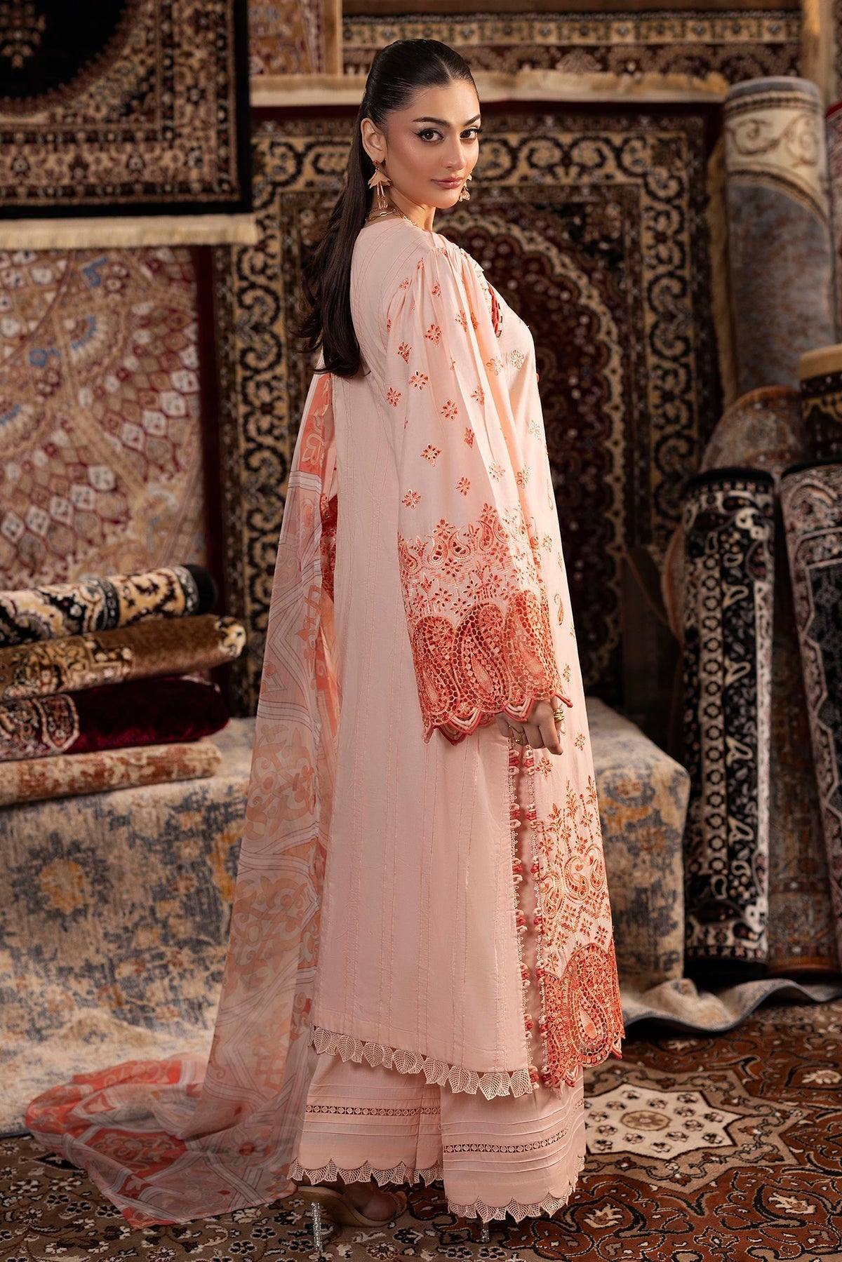 Adan’s Chenille premium unstitched suit-D08 - Pehnava Lawns
