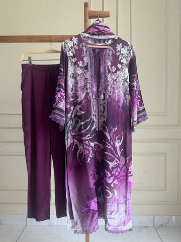 Muslin Hand detailed suit -M-76