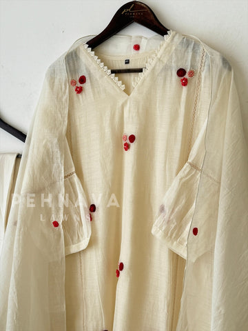 Floral Butti Chanderi Suit - Pehnava Lawns