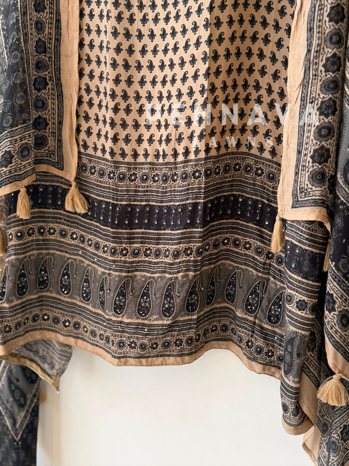Ajrak Printed Unstitched Suit