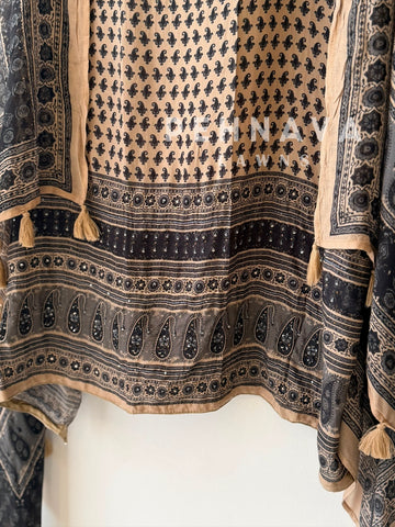 Ajrak Printed Unstitched Suit