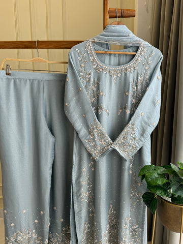 Tissue Handworked Salwar Kameez
