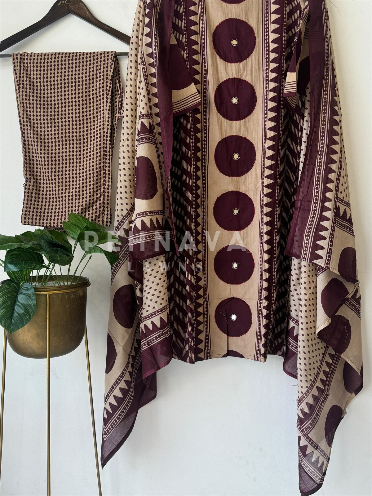 Ethnic Ensemble Suit Set-18712 - Pehnava Lawns