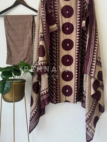 Ethnic Ensemble Suit Set-18712 - Pehnava Lawns