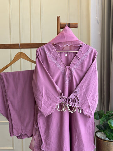 Cutwork Embroidered Trendy Suit