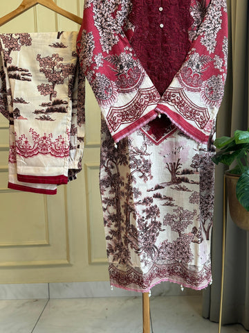 Premium Lace Detailed Lawn Suit-1332