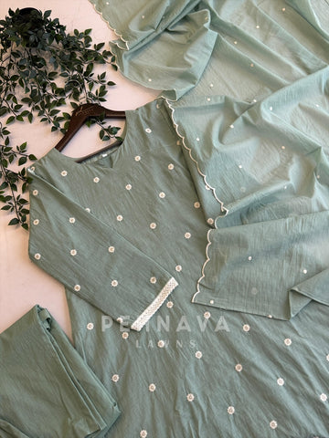 Premium Scallop Anarkali suit