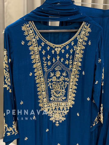 Premium hand worked sharara suit