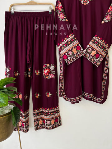 Floral Embroidered Suit- LRC 260 - Pehnava Lawns