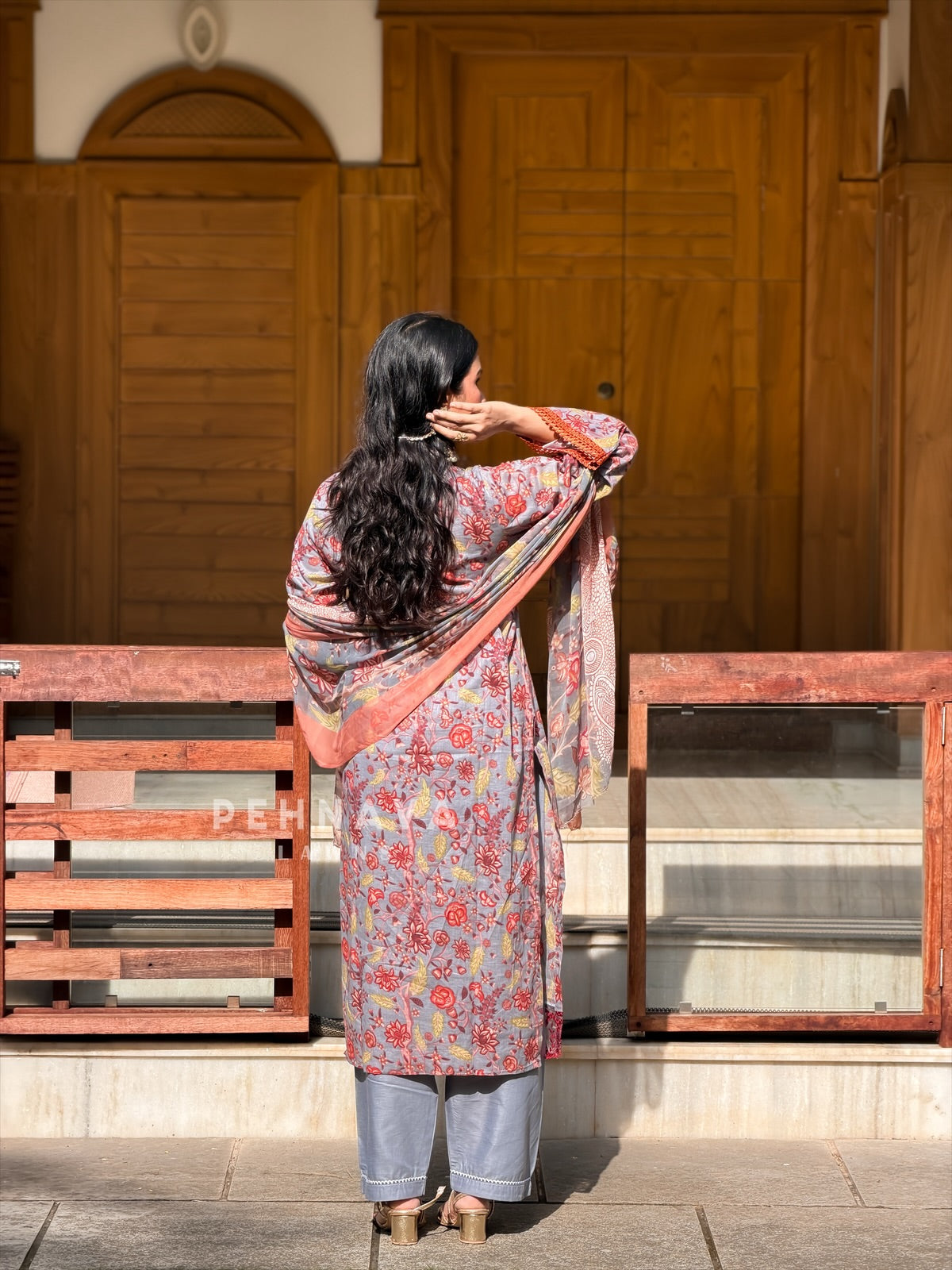Signature Embroidered lawn Unstitched Suit  1552