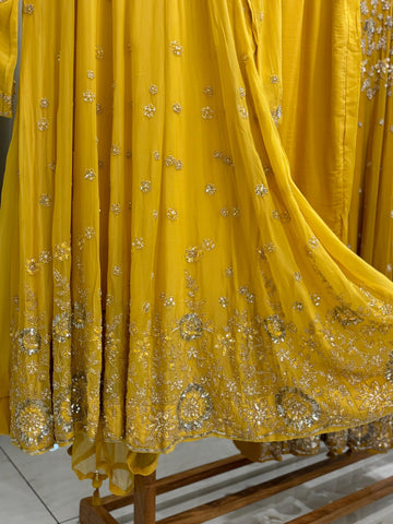 Heavy Handworked Anarkali Suit-53892