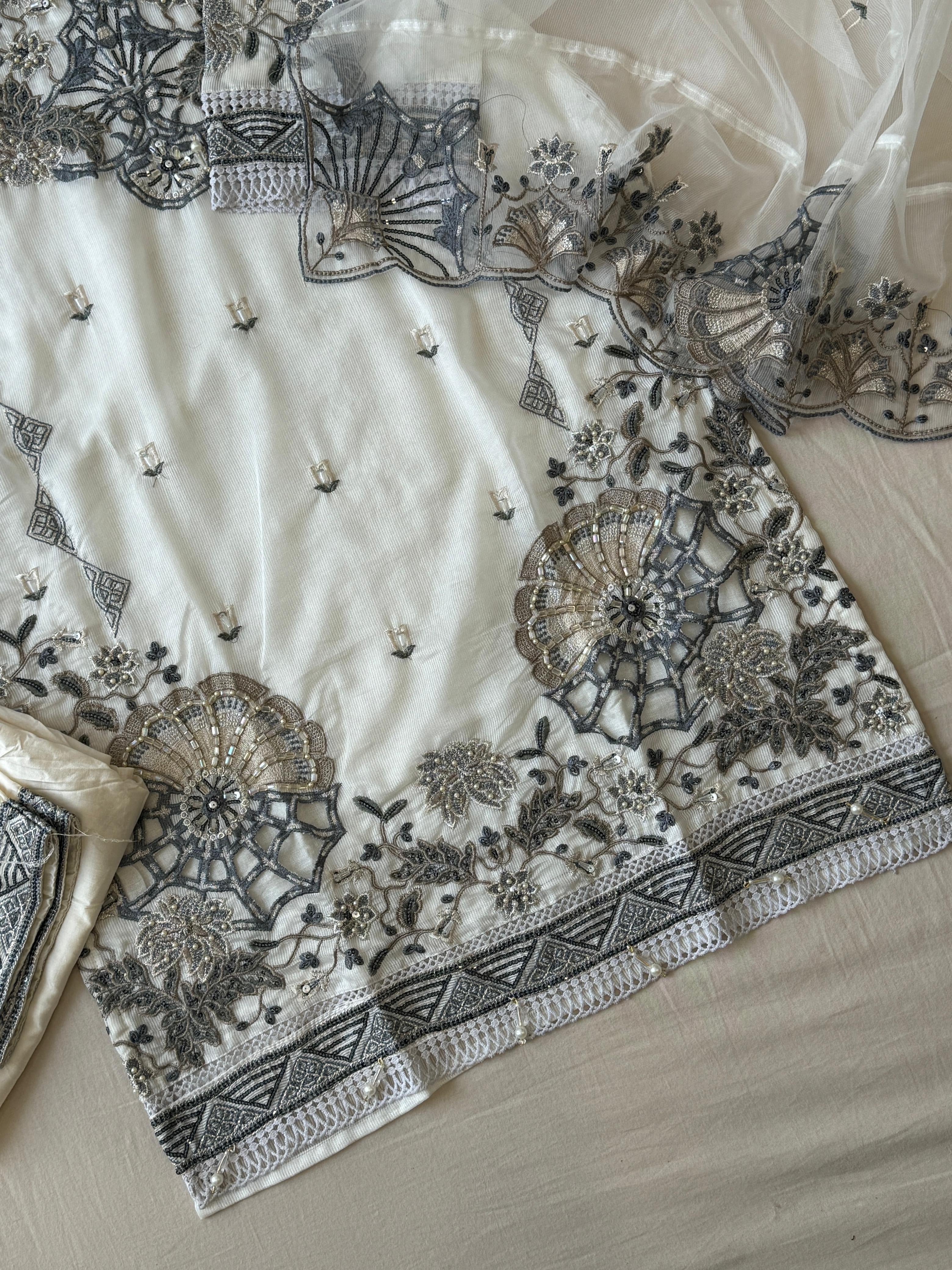 Embroidered Suit Set