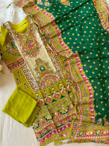 Party wear Crepe Suit-116