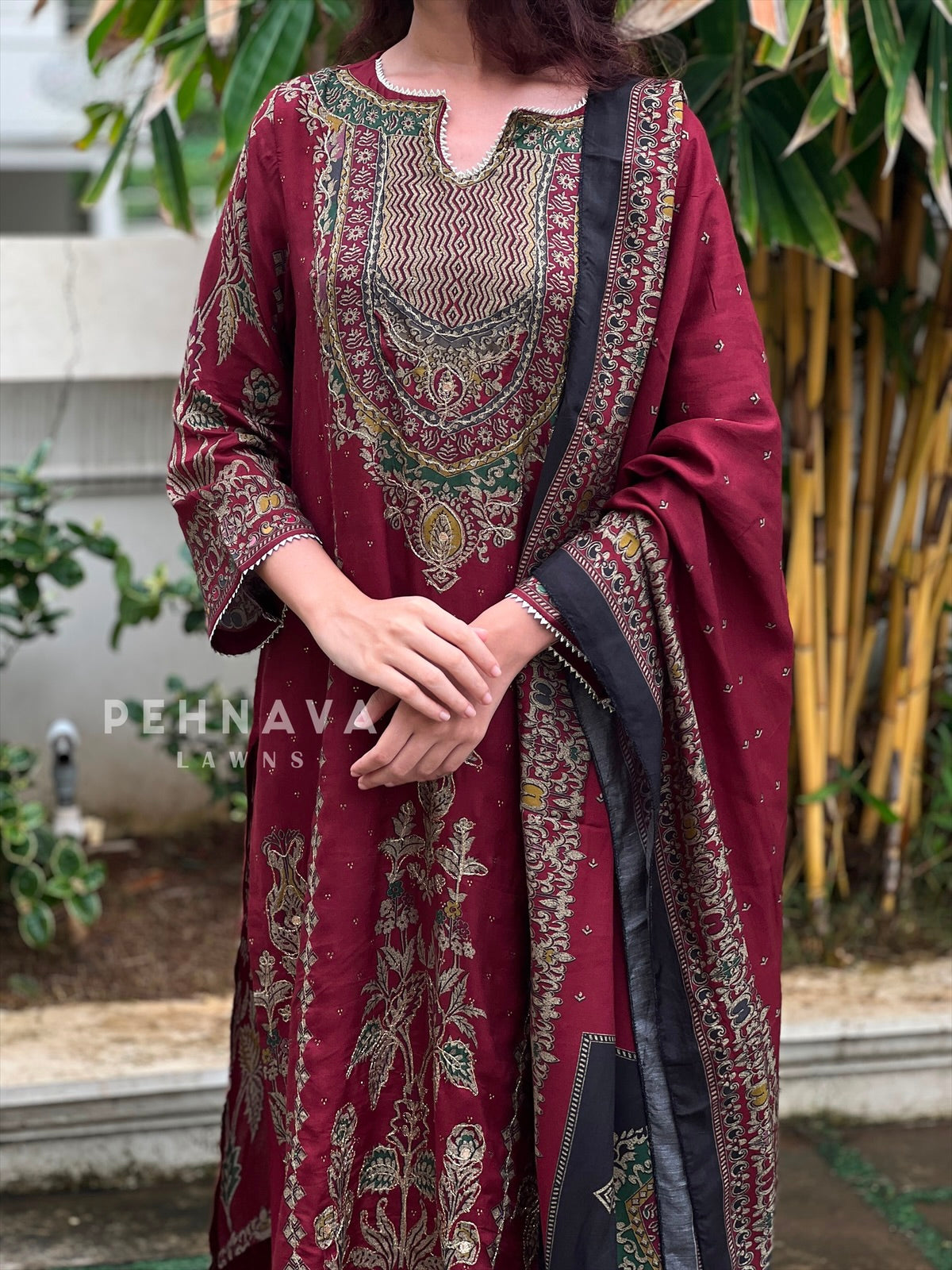 Muslin Unstitched Suit-356