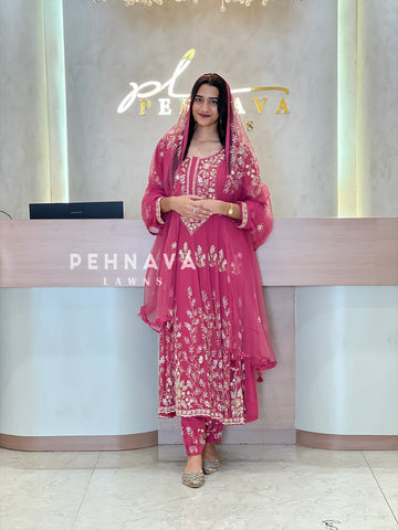 Premium Handworked Anarkali