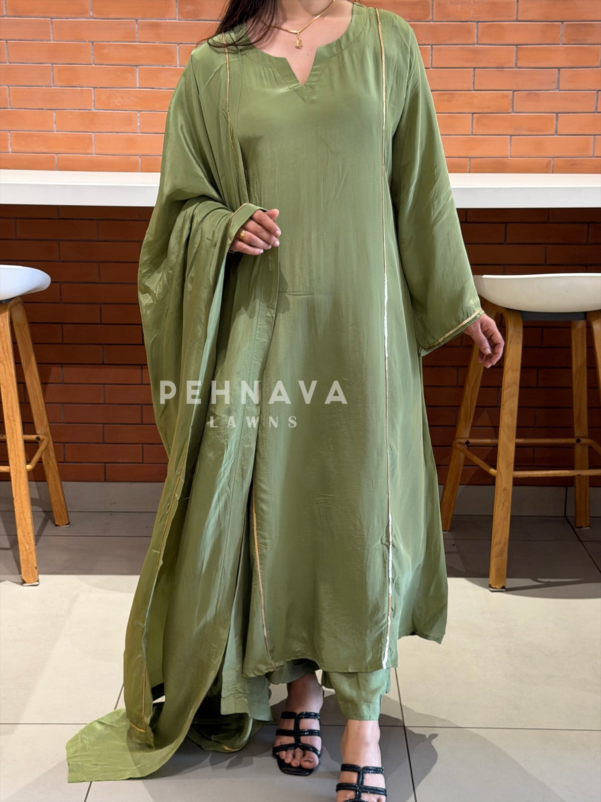 Panel Detailed Three Piece Ensemble 5032