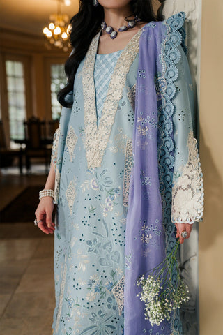 Sundas Ahad Premium Suit-ICE BLUE EL-05