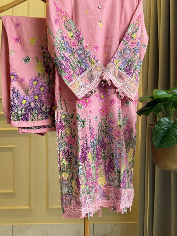 Premium Lace Detailed Lawn Suit-1333