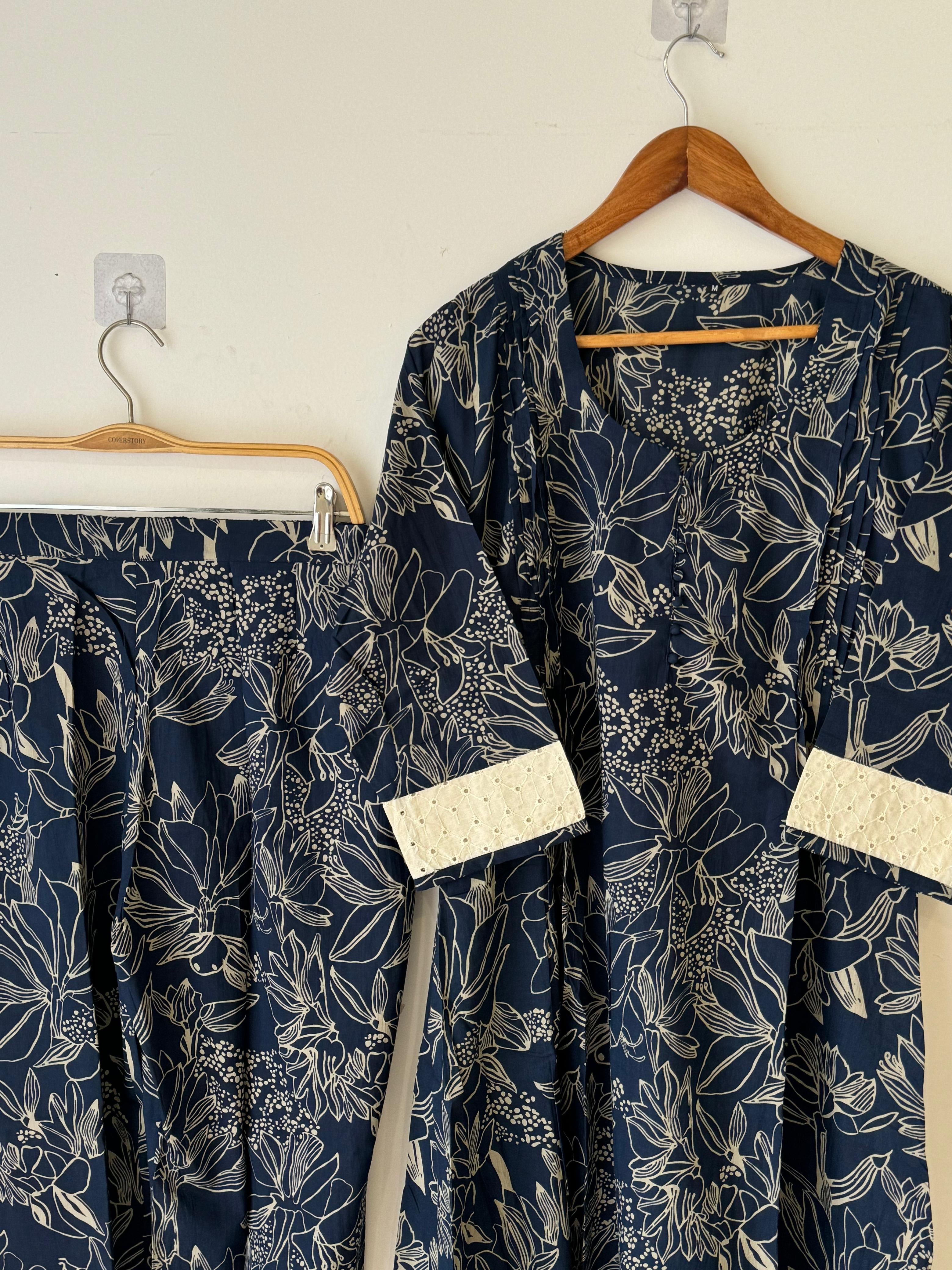 Pure cotton 2 peice co-od suit 9014