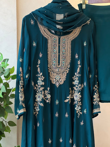 Premium hand worked anarakali suit