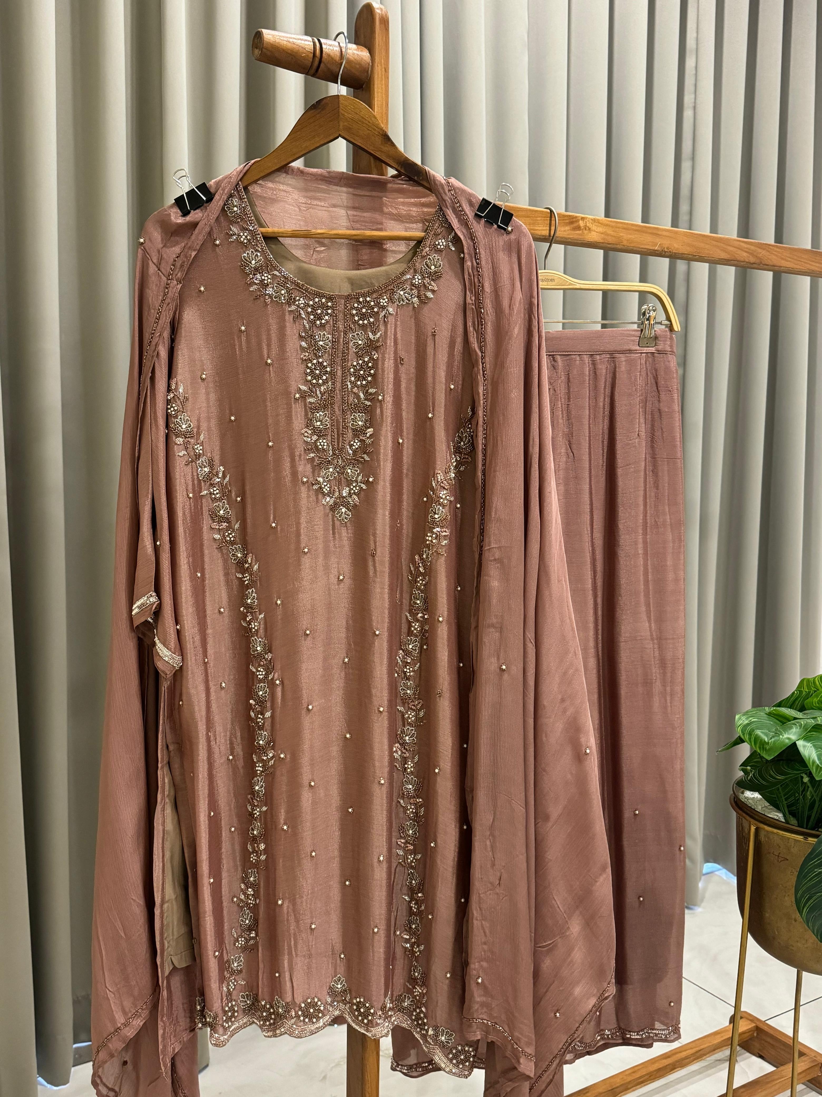 Heavy Handworked Chinnon Suit