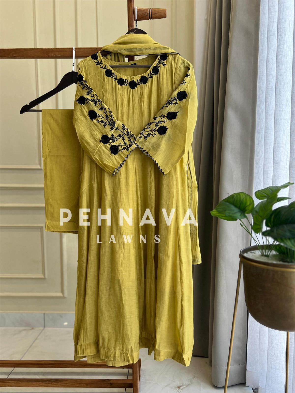 Premium Mulchanderi Panel Cut Suit - Pehnava Lawns