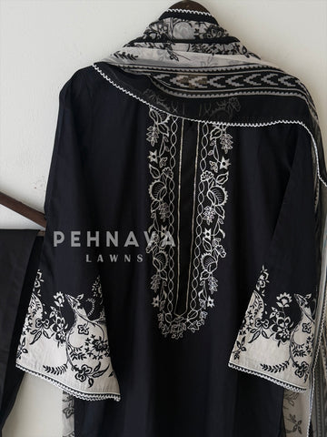 Signature Embroidered Unstitched Suit-1356B