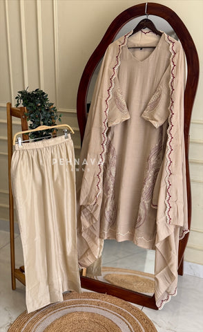 Paisley Embroidered Suit Set 13135