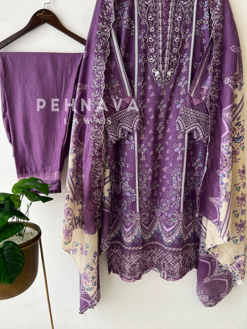 Embroidered Lawns Suit-203