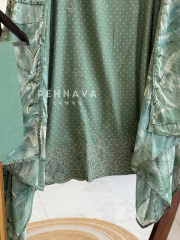 Floral Embroidered Unstitched Suit