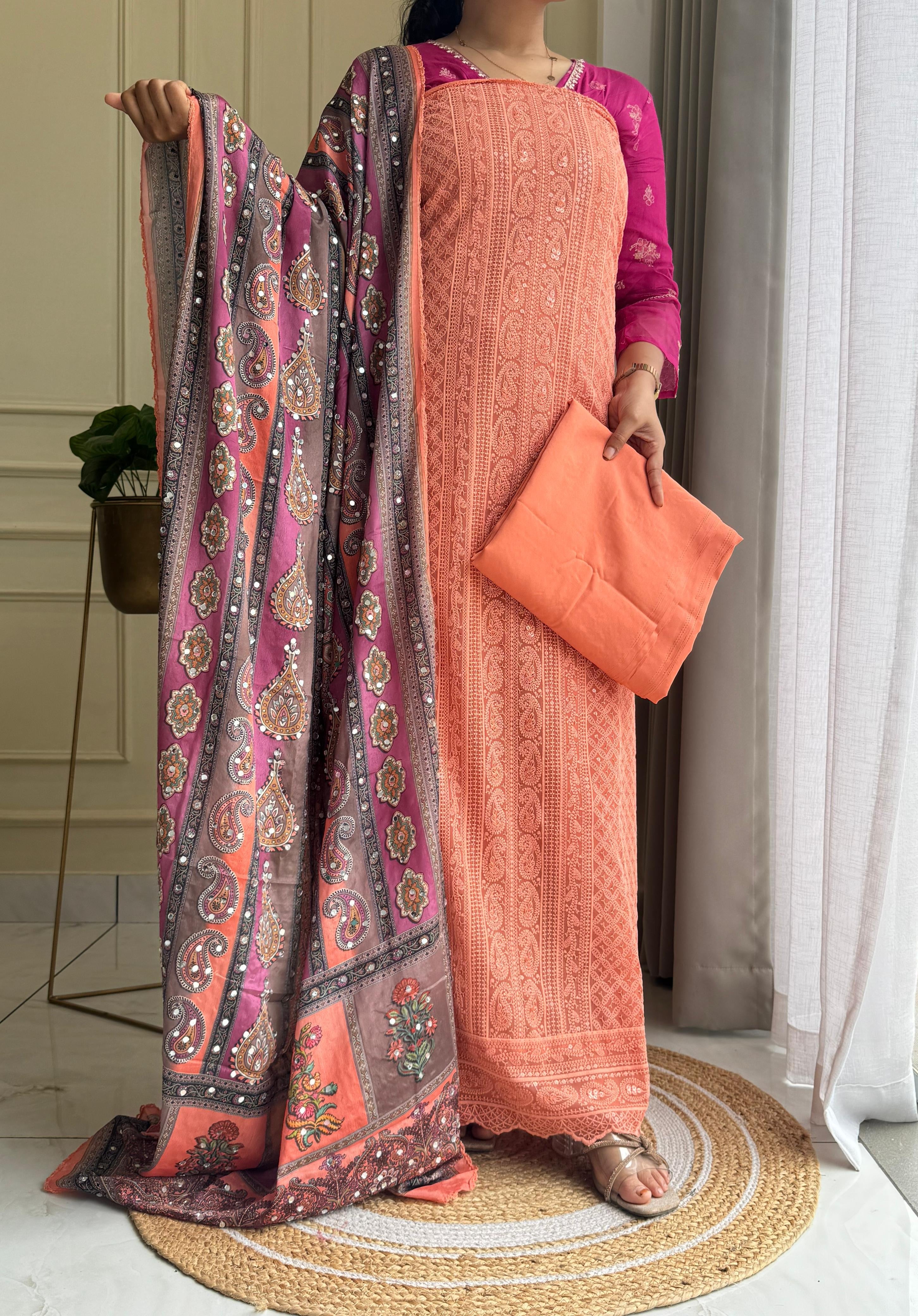 Party wear Georgette Suit