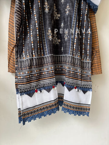 Embroidered Casual Ready To Wear Suit-21009-10