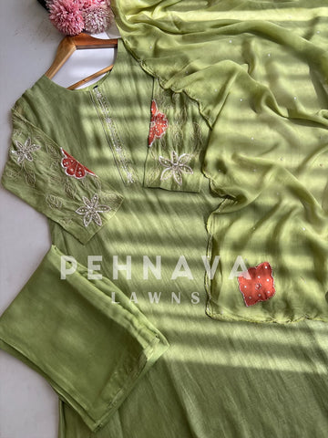 Premium Handworked Ethnic Suit Set-Color Options - Pehnava Lawns