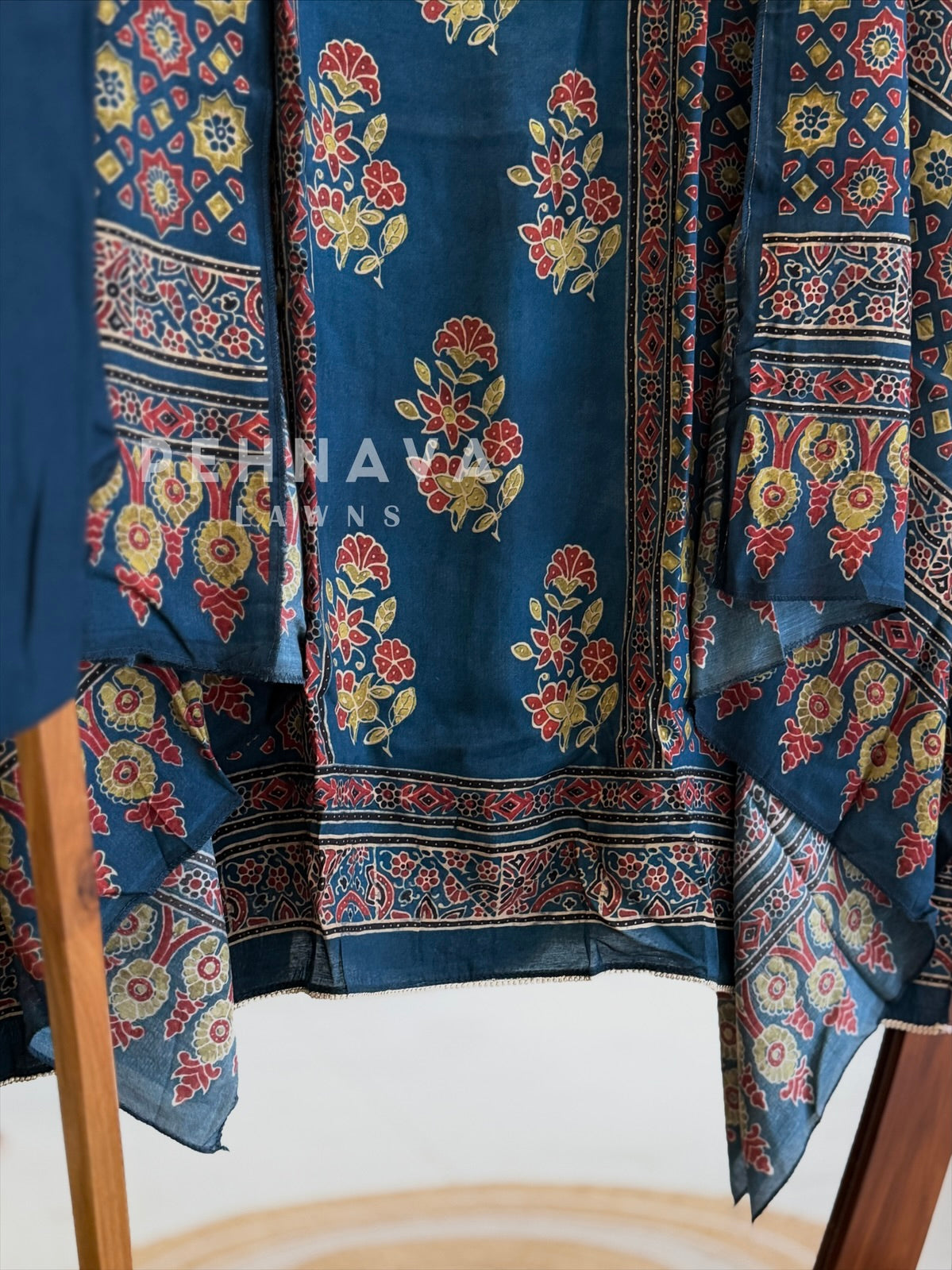 Ajrak Printed Unstitched Suit