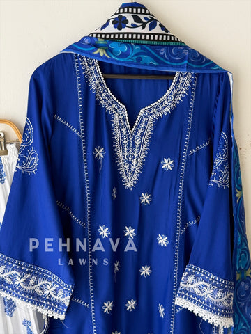 Embroidered Farshi Salwar-LRC 345