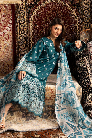 Adan’s Chenille premium unstitched suit-D02 - Pehnava Lawns
