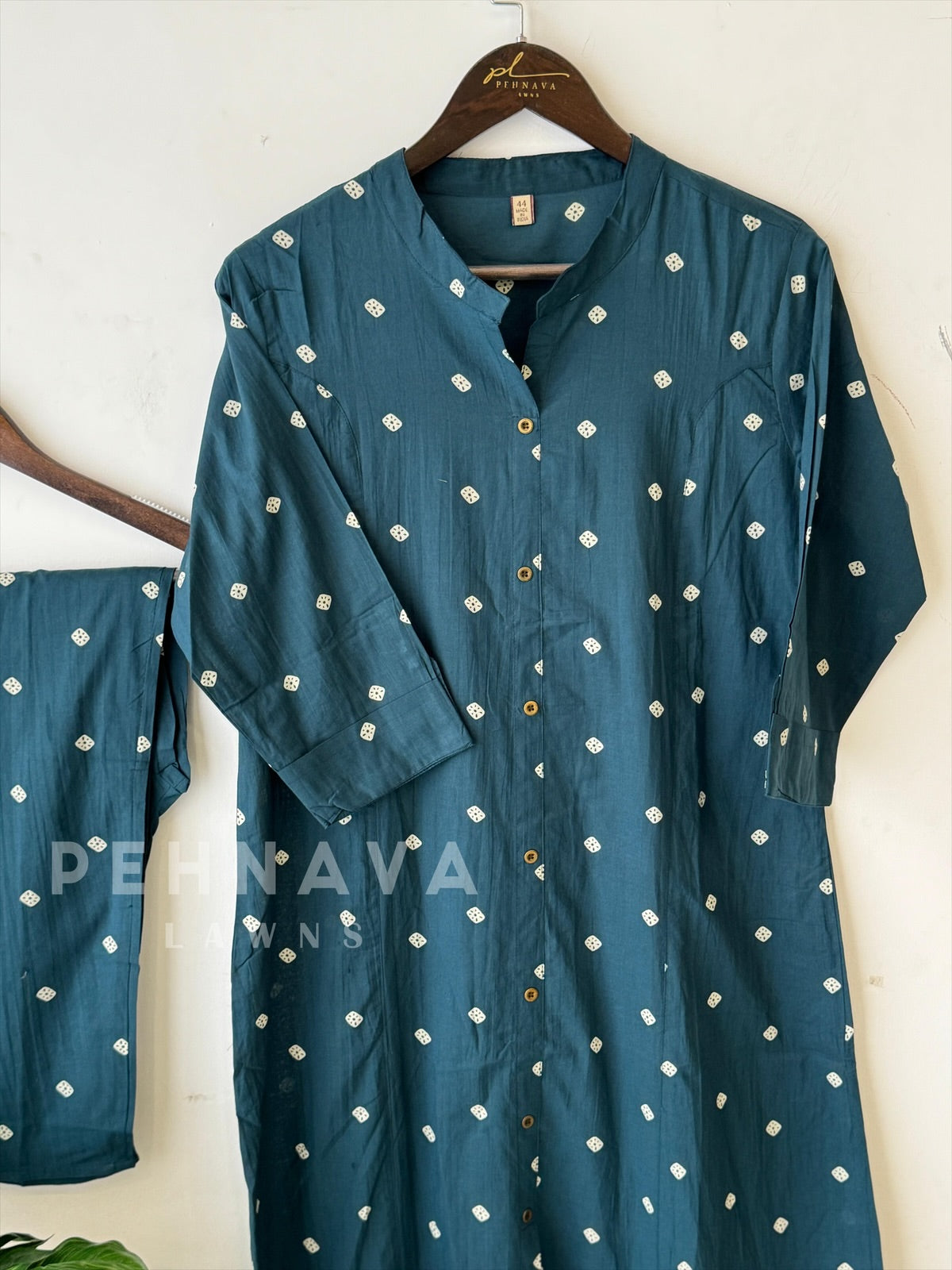 Teal Co-ord Set-17880 - Pehnava Lawns