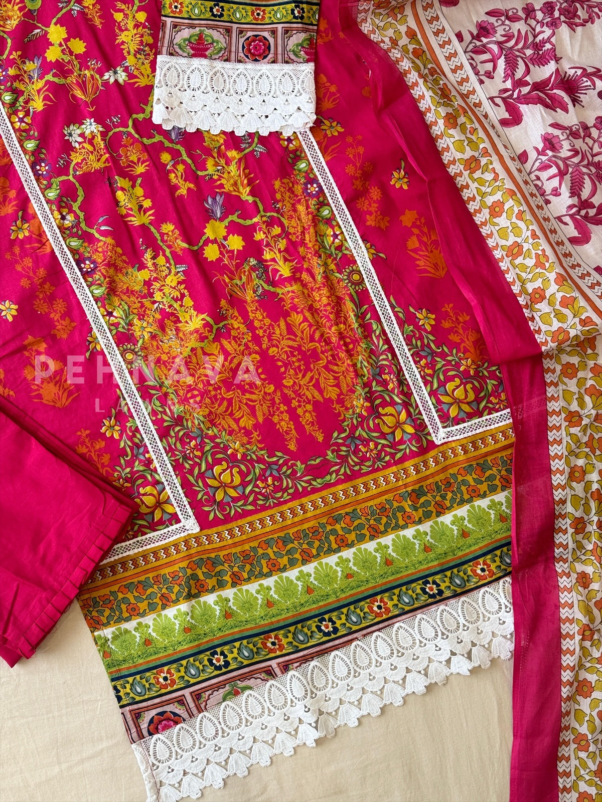 Cotton Printed Suit Set-1307