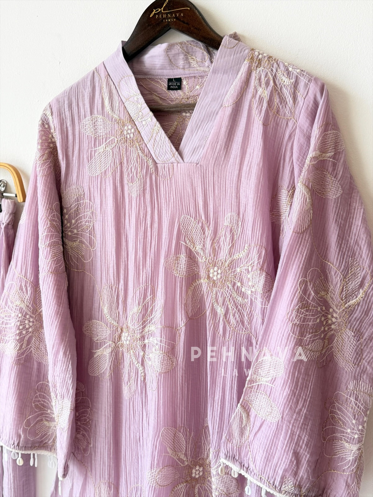Soft Floral Embroidery Ensemble-4148 - Pehnava Lawns