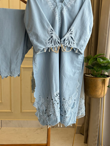Cutwork Embroidered Trendy Suit