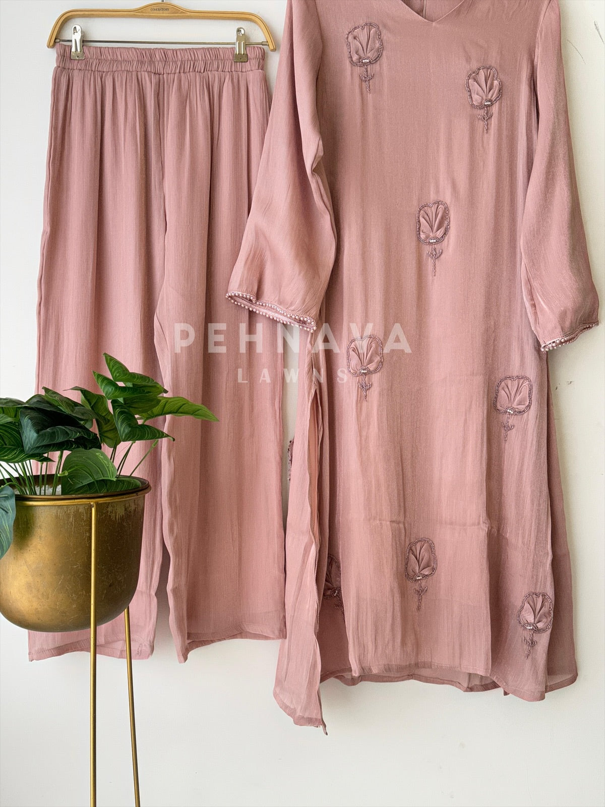 Shimmer A-line 3 peice Suit-3617 - Pehnava Lawns