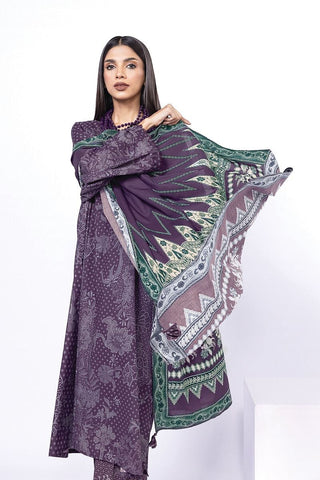 Khaadi Unstitched Printed Lawn suit-0120