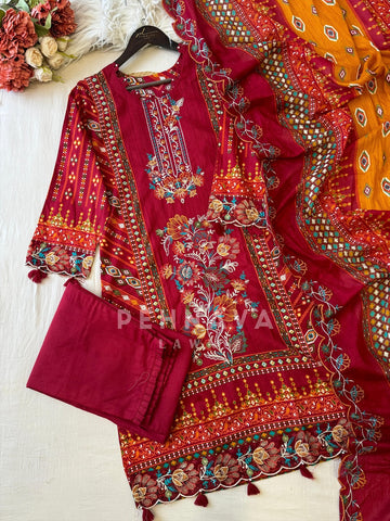 Cotton Three Piece 921-03