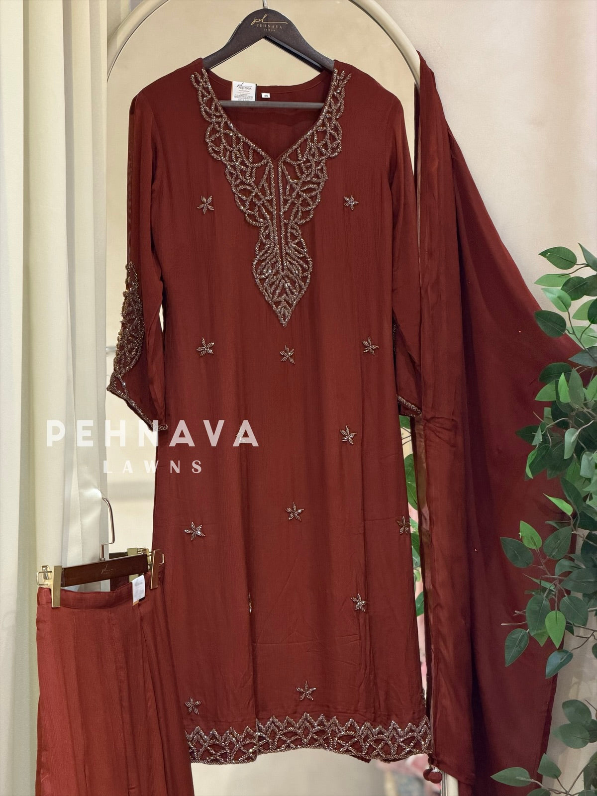 Premium Handworked Chinnon Ensemble