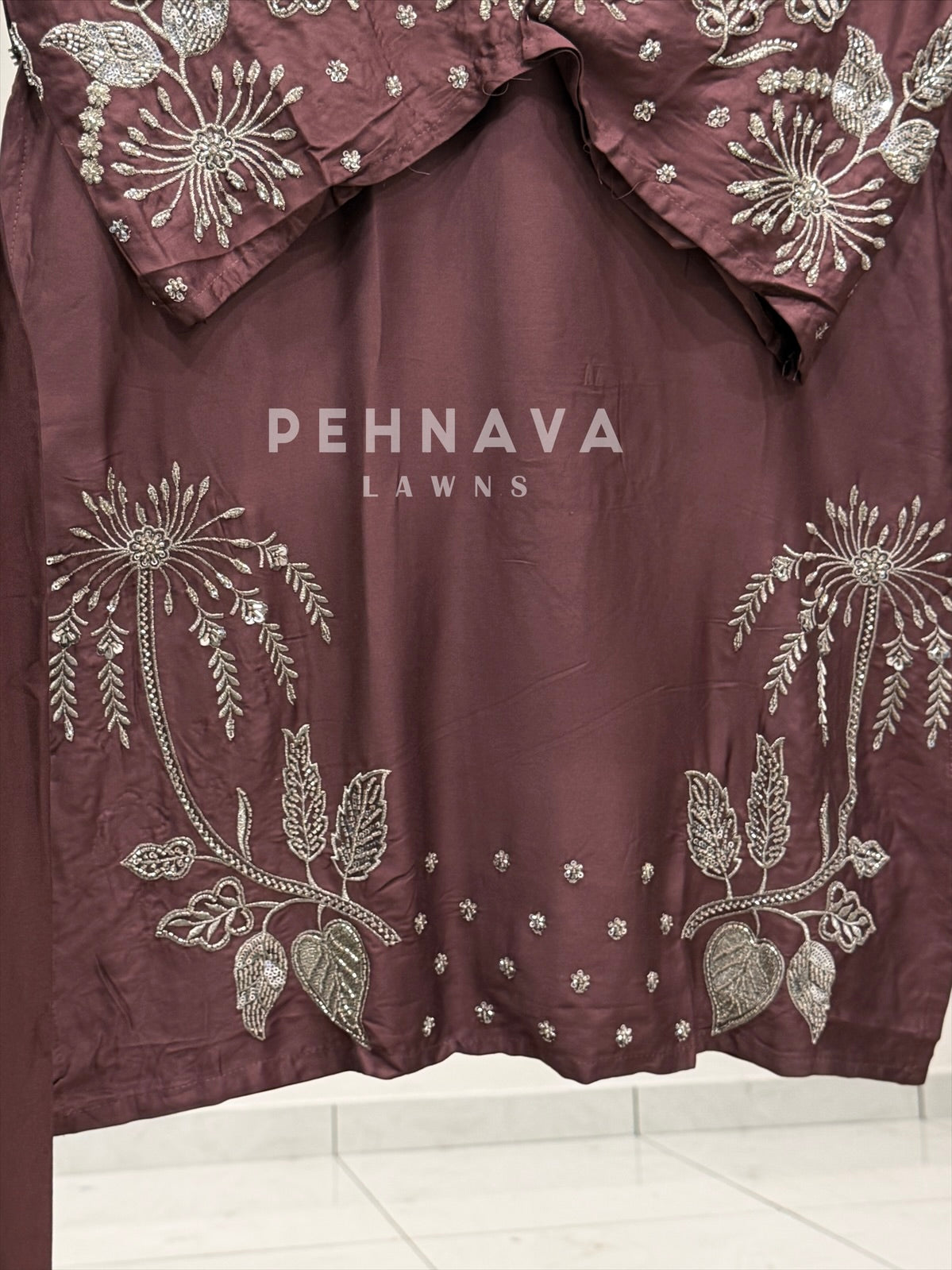 Premium Embroidered Three Piece Set-LRC321