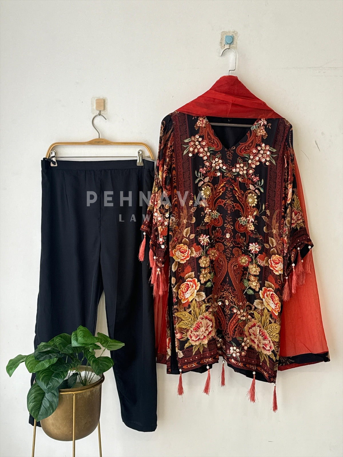 Premium Crepe Floral Suit No.3 - Pehnava Lawns