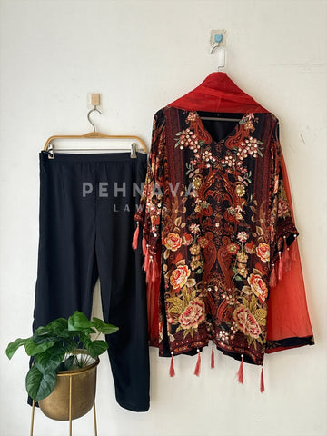 Premium Crepe Floral Suit No.3 - Pehnava Lawns