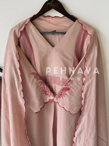Cotacheck Embroidered Suit 13081