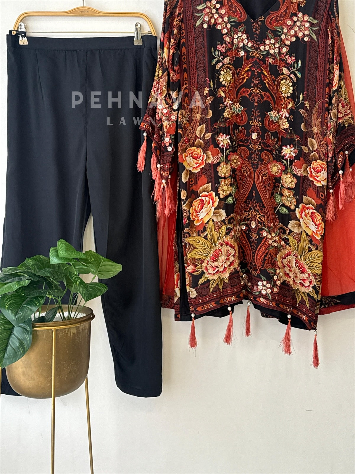 Premium Crepe Floral Suit No.3 - Pehnava Lawns